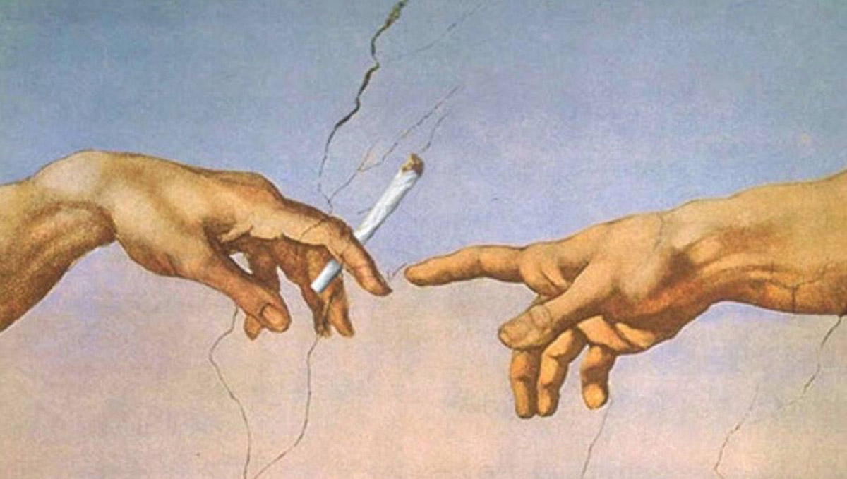 The ritual of passing a joint