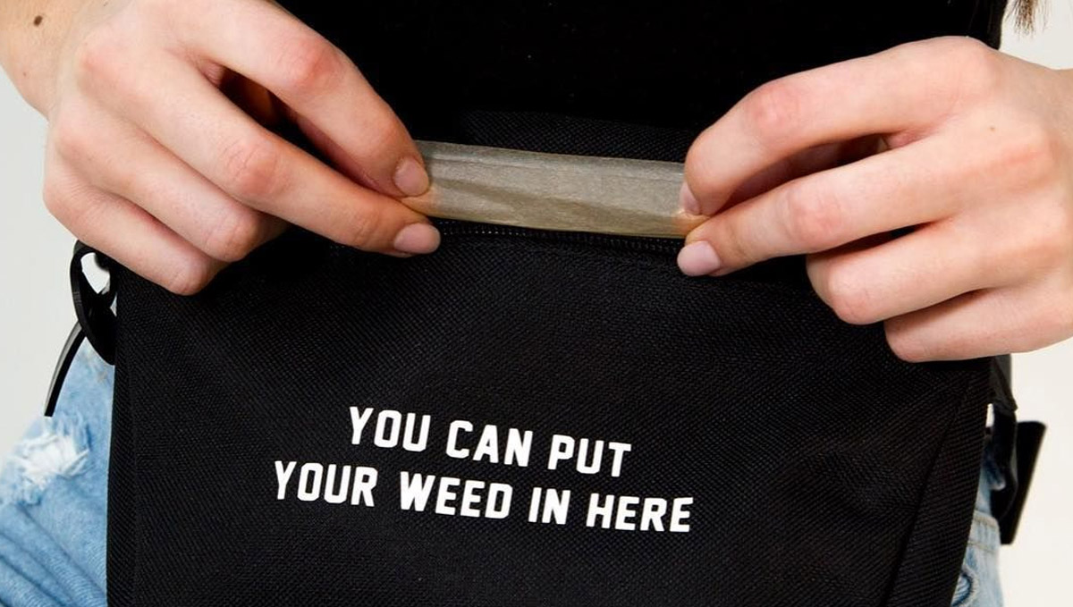 Keeping your stash on you is the best way to hide your weed.