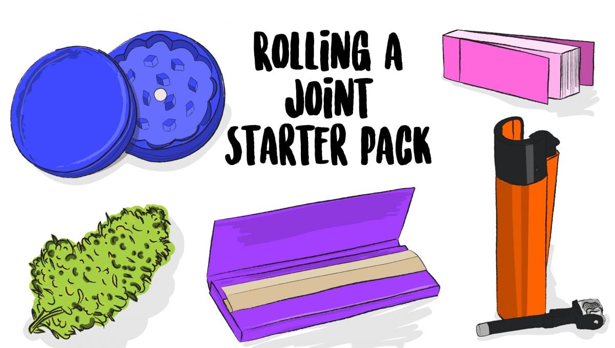 Rolling a joint starter pack Rolling a joint starter pack
