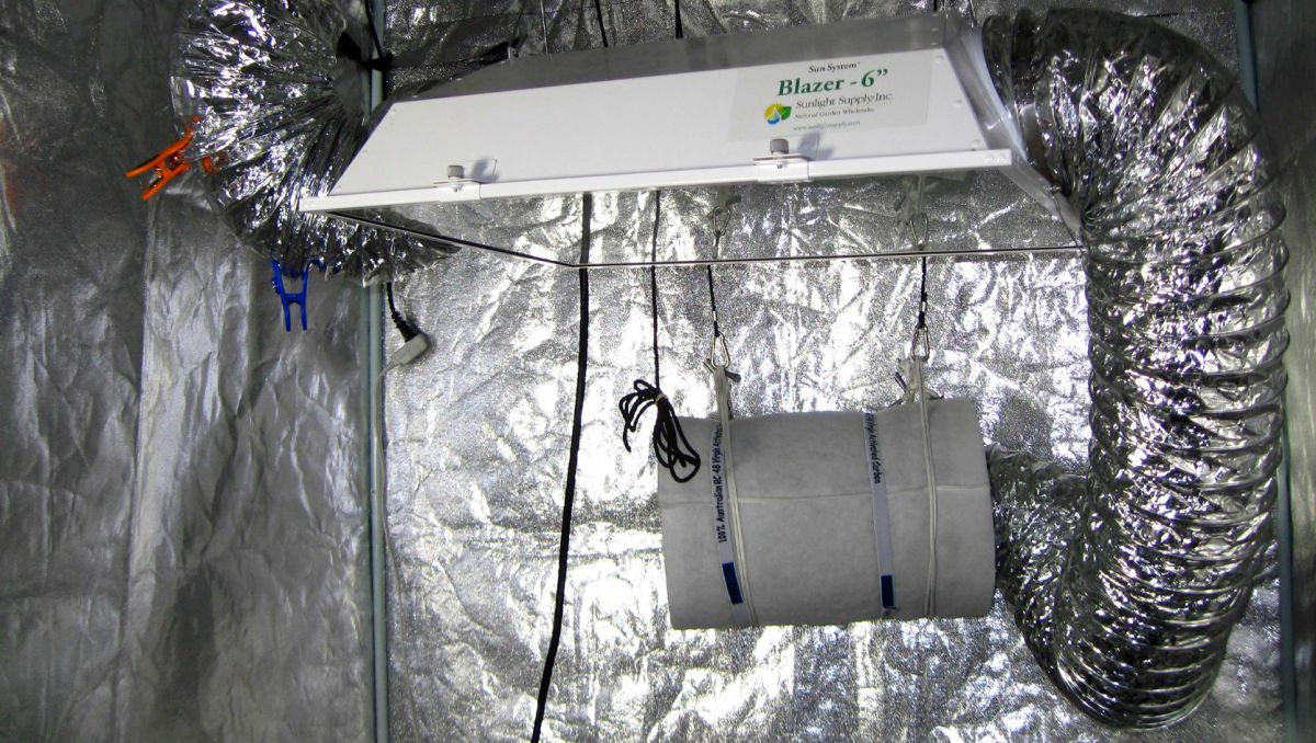 Ventilation For Grow Tent or Grow Room: Cheap And DIY Solutions - Ventilation grow room, push or pull air through carbon filter