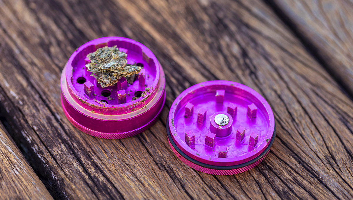 Get a smaller weed grinder to carry everywhere. Get a smaller weed grinder to carry everywhere.