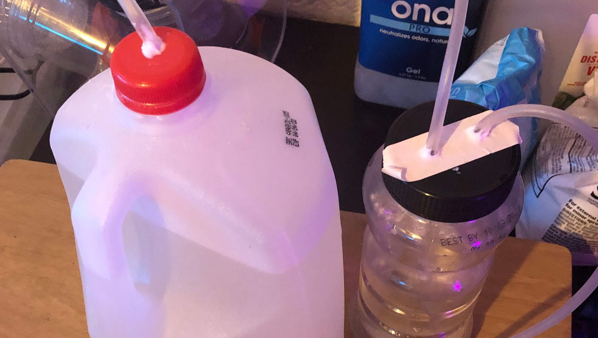 homemade CO2 contraption for cannabis homemade CO2 contraption for cannabis