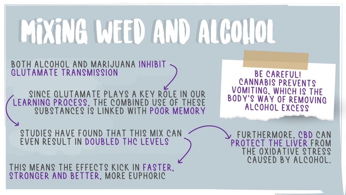 The effects of mixing alcohol and cannabis: the effects of mixing cannabis and alcohol on the brain