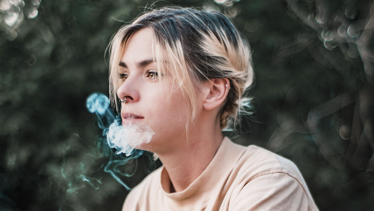 THC affects the part of our brain in charge of time perception, hence we perceive slower time when stoned. THC affects the part of our brain in charge of time perception, hence we perceive slower time when stoned.