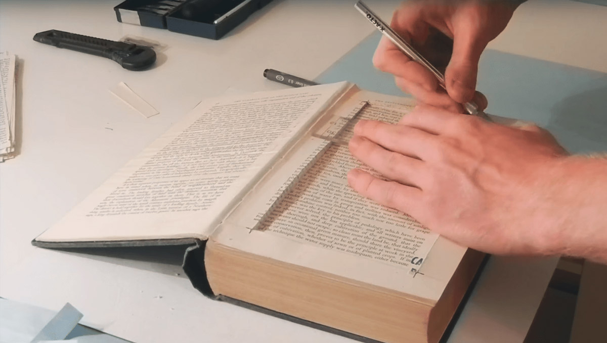 Make a DIY hollow book to stash your cannabis at home.