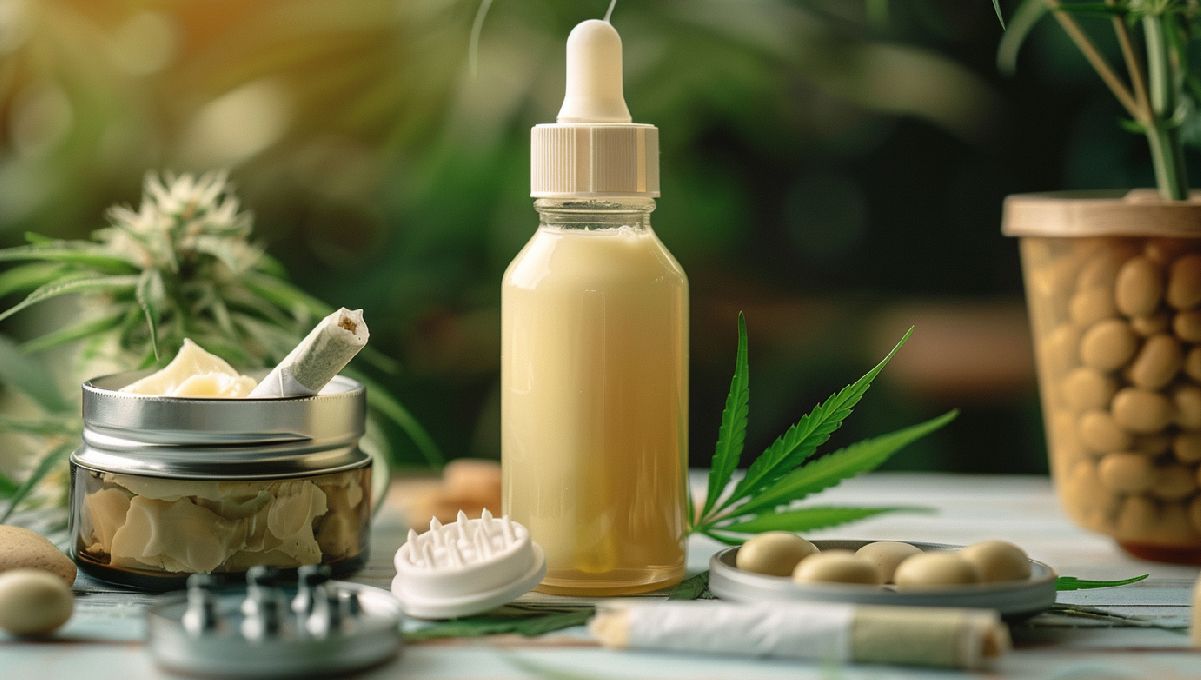 Women and Weed: A Comprehensive Guide to Cannabis and Women's Health: Some marijuana-smoking paraphernalia and cannabis-based medicines