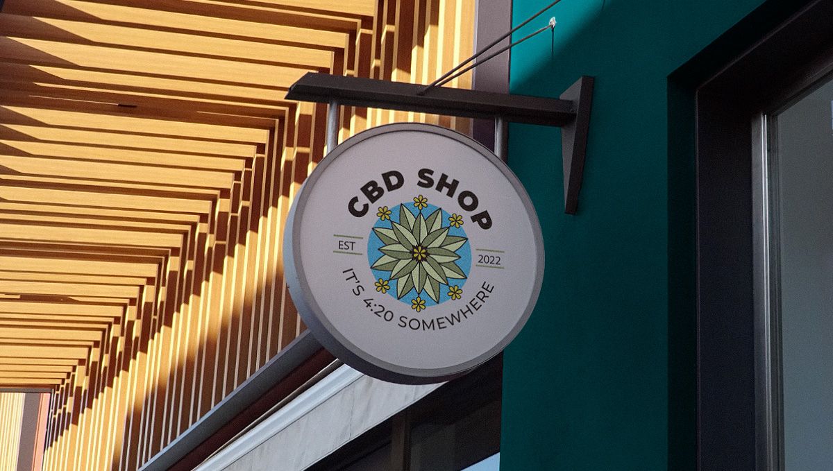 Weed in Ukraine: Cannabis Legal Status Guide: A CBD shop sign
