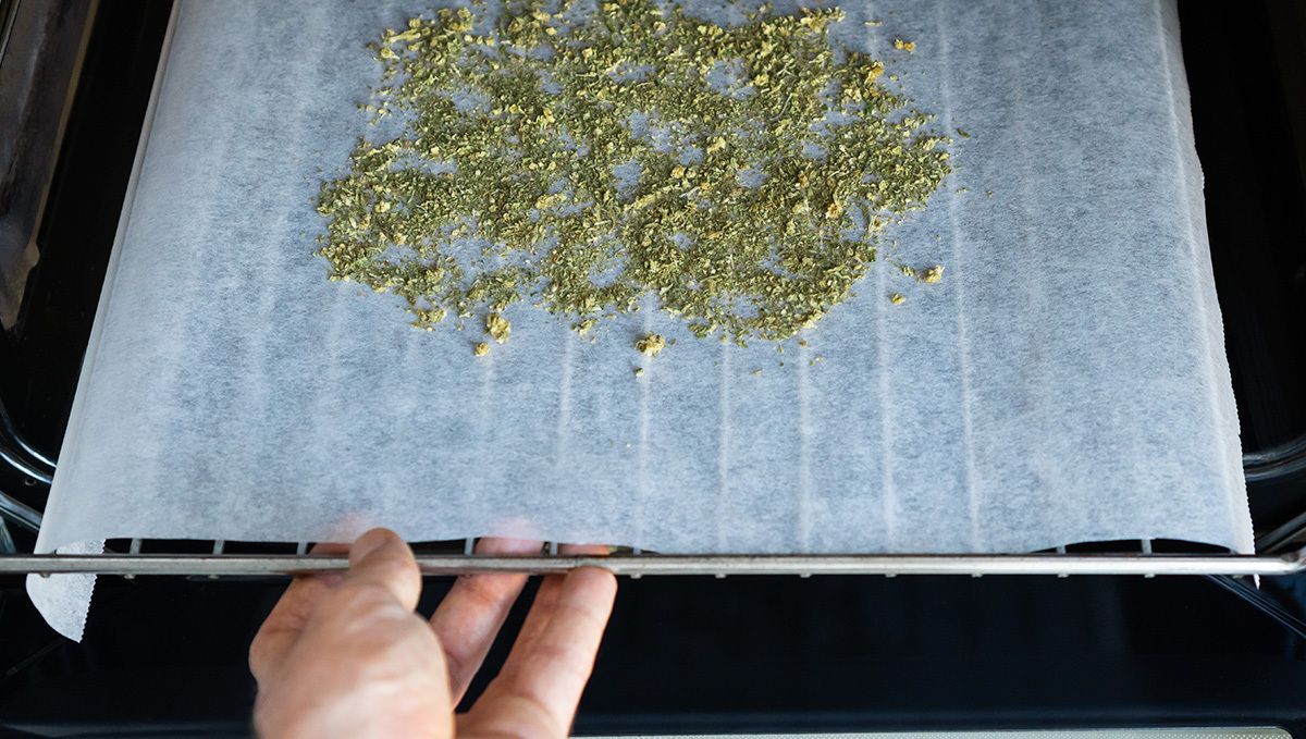 Weed cake recipe ideas: decarboxylation process