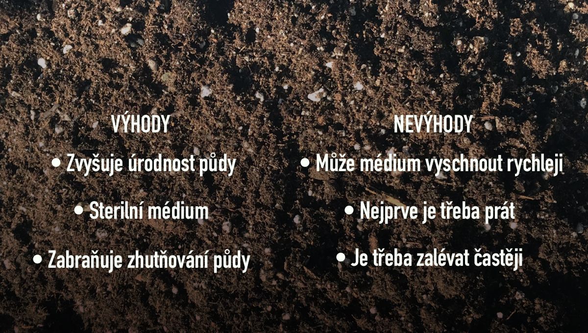 Výhody a nevýhody přidávání perlitu do půdy