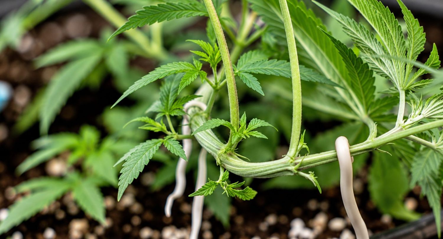 Cannabis plants anatomy: lst Cannabis plants anatomy: lst