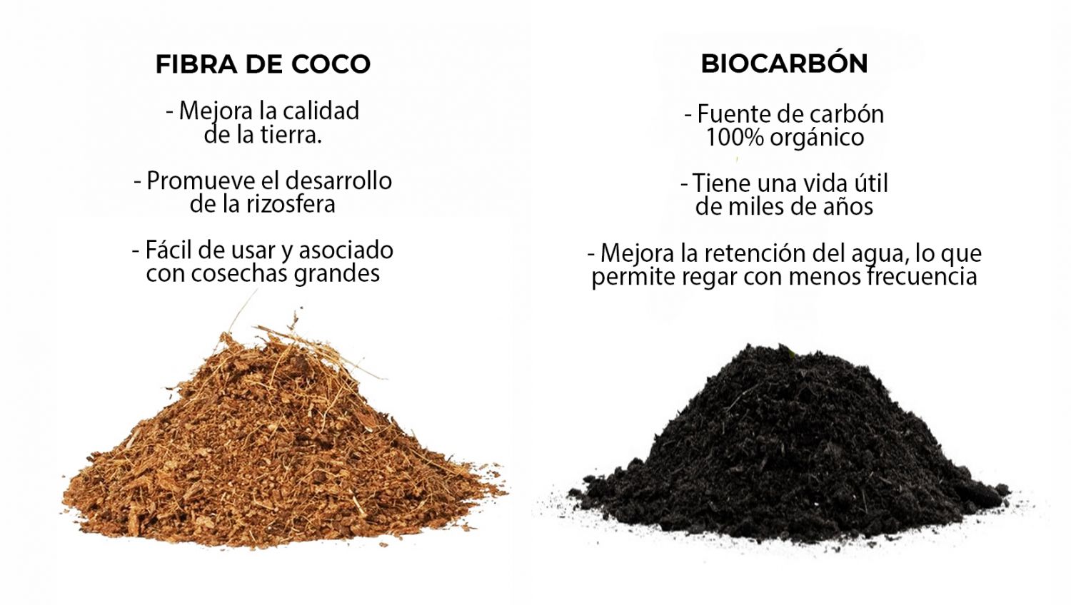 Otros aditivos que mejoran la calidad del sustrato
