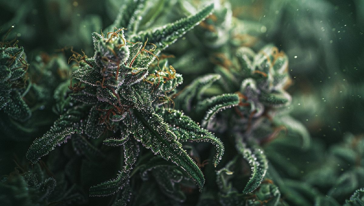 Detailaufnahme von Kush-Buds Detailaufnahme von Kush-Buds