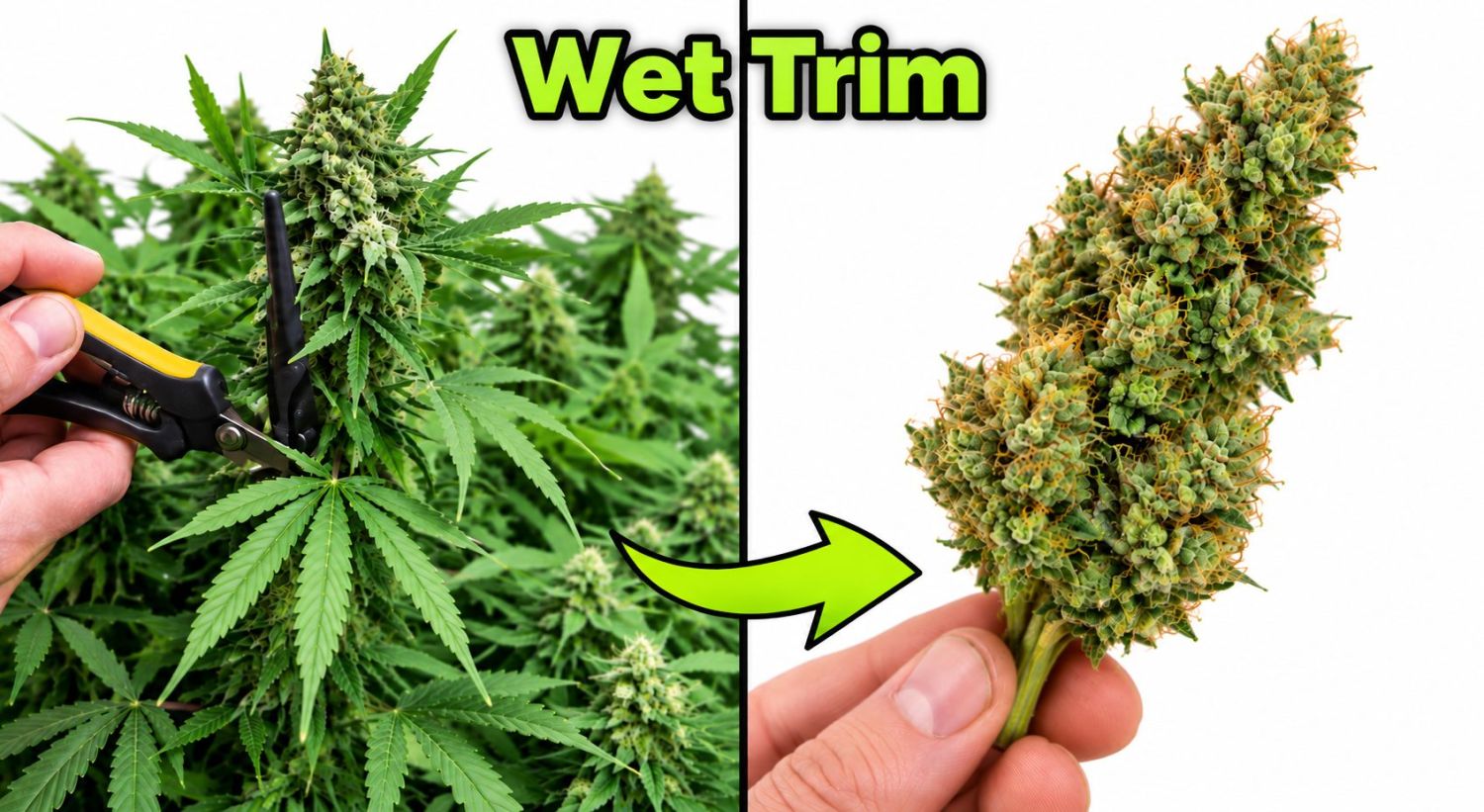 Guía de Manicura: Manicura en húmedo de planta de Cannabis