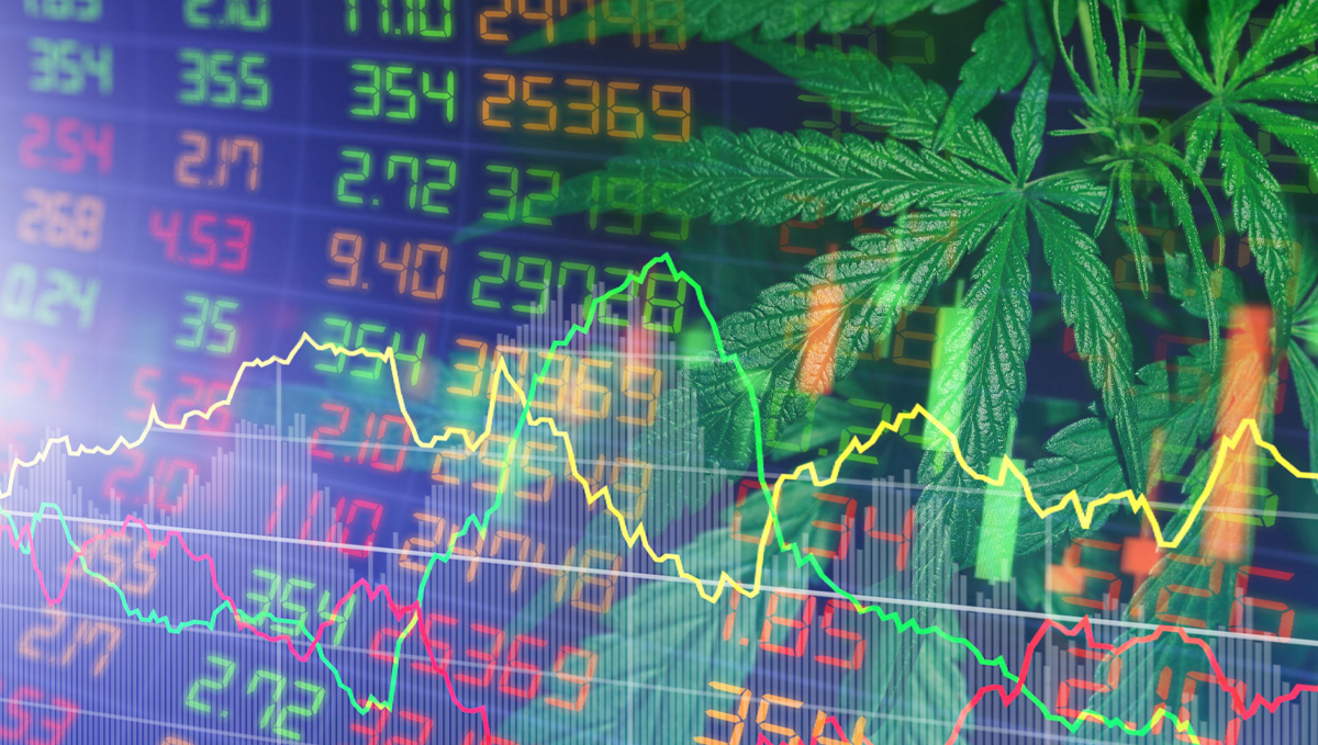 A Pasture for Future Unicorns? US Cannabis Industry to Reach $50 Billion by 2026: market charts and weed leaves A Pasture for Future Unicorns? US Cannabis Industry to Reach $50 Billion by 2026: market charts and weed leaves