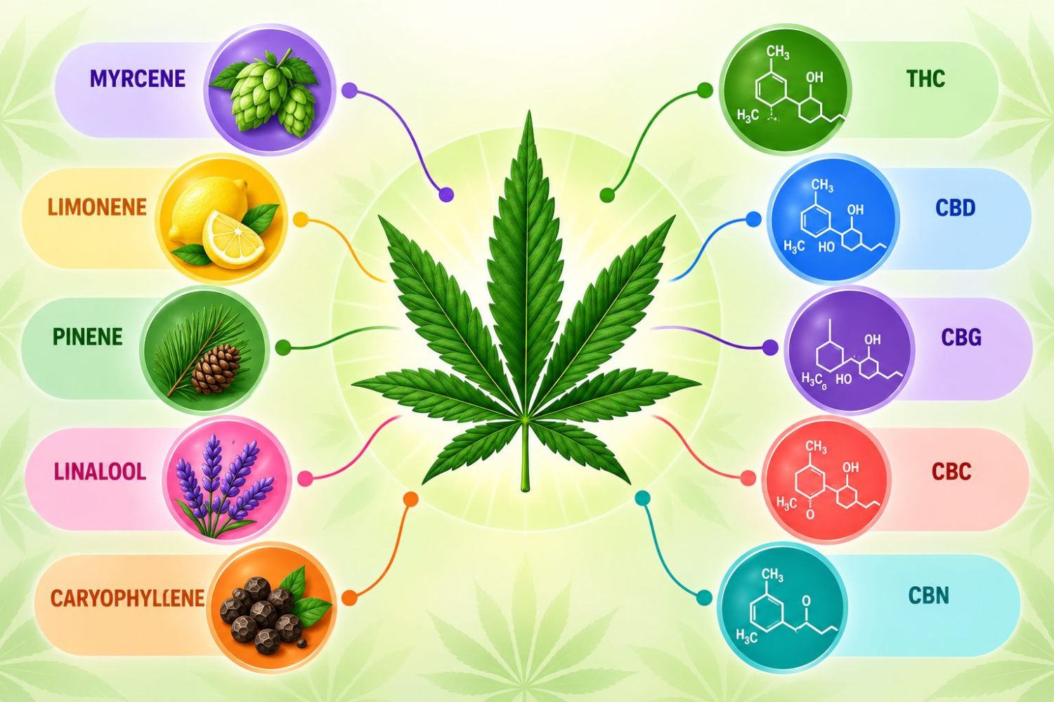 Terpenen en cannabinoïden
