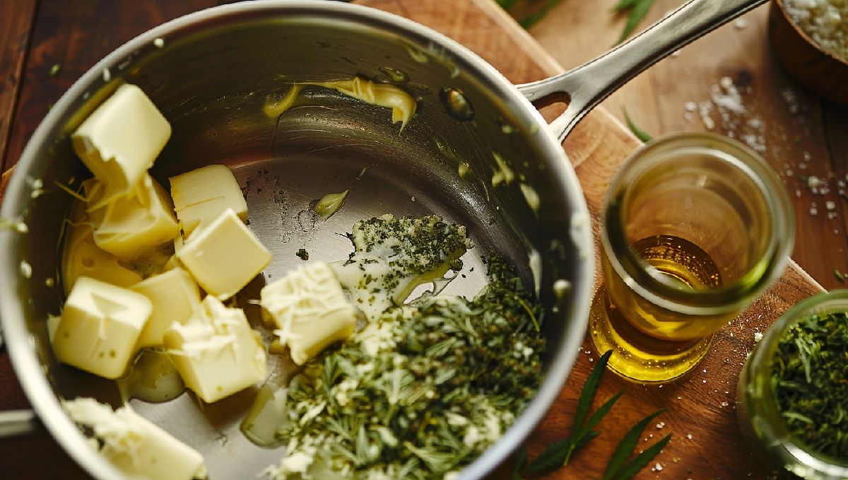 Zubereitung von Cannabis-Butter