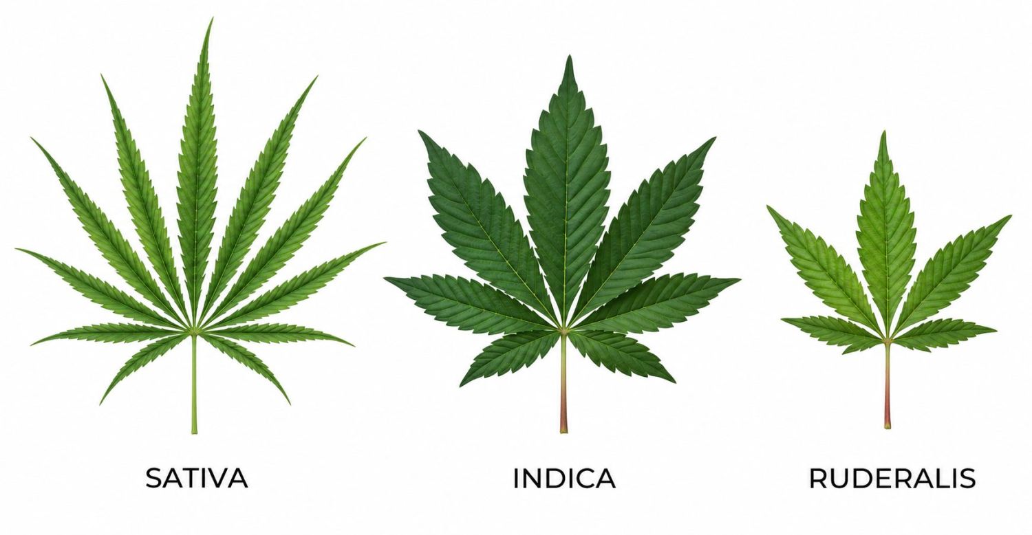 Cannabis plants anatomy: fan leaves Cannabis plants anatomy: fan leaves