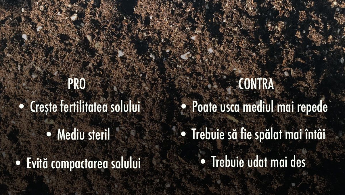 Pro și contra adăugării perlitei în solul tău